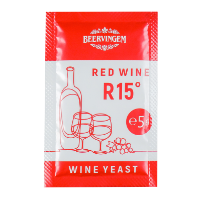 Дрожжи винные Beervingem "Red Wine R15", 5 г