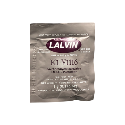Дрожжи винные Lalvin "K1-V1116", 5 г